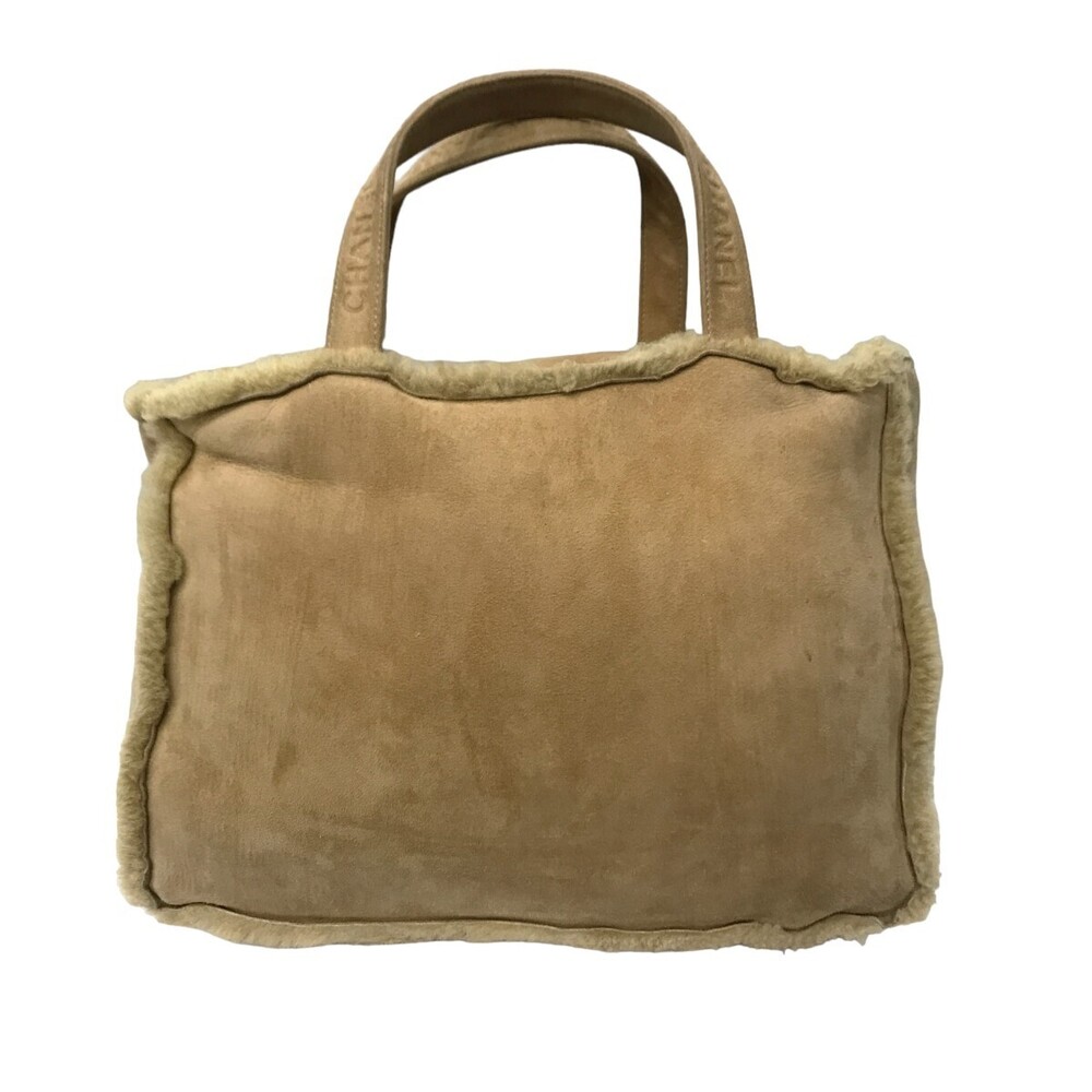 Chanel Beige Mouton Tote Bag